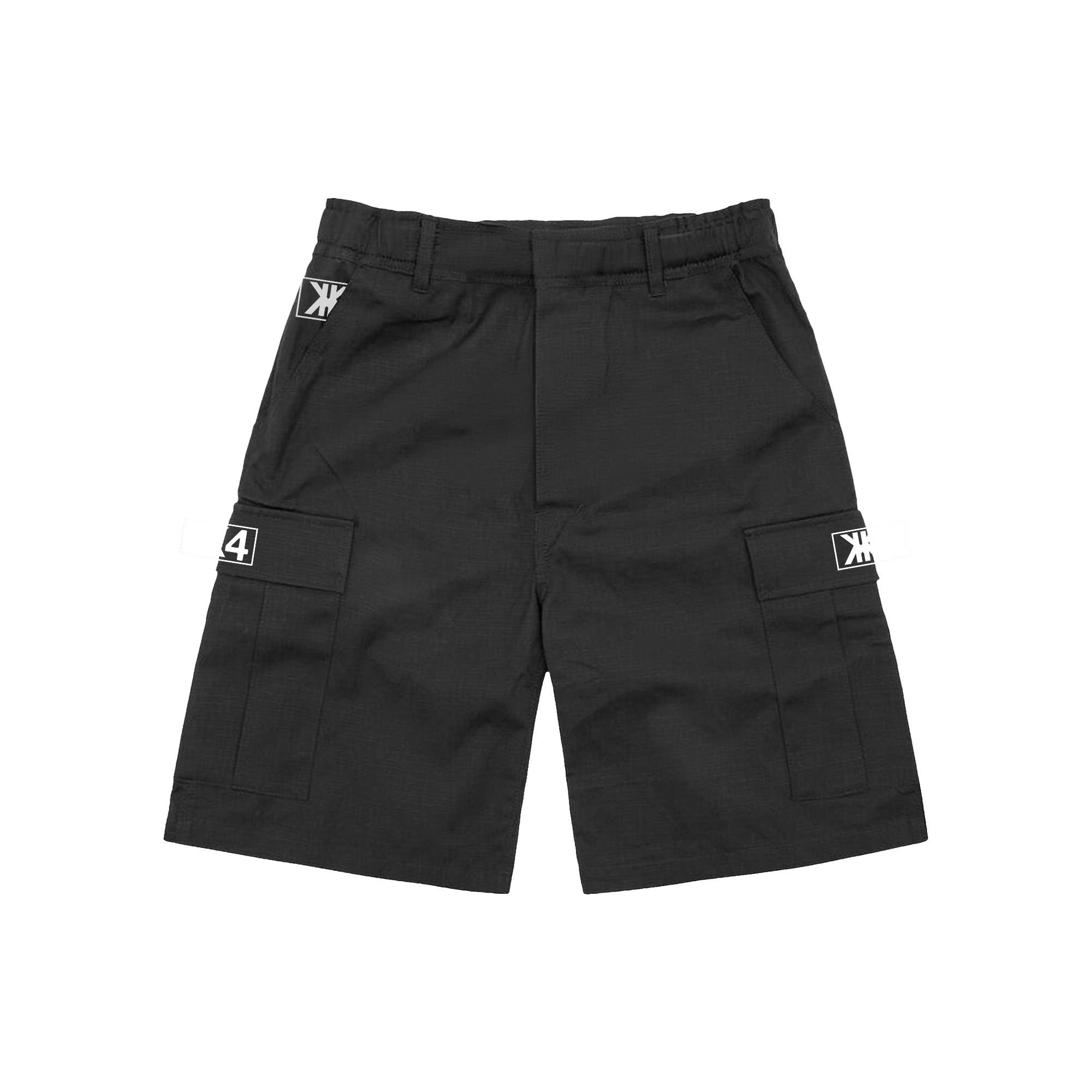 Black cargo shorts
